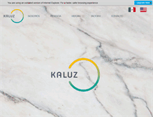 Tablet Screenshot of kaluz.com